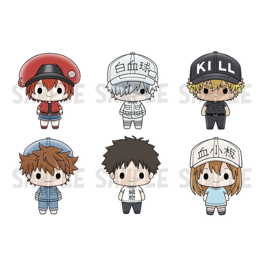 Cells At Work Chokorin Mascot Figure 6-Piece Set