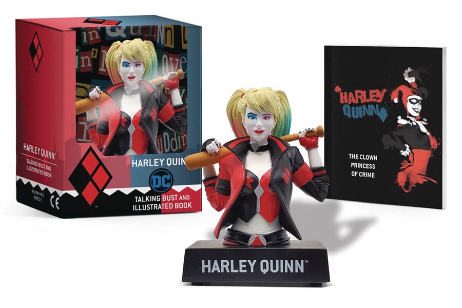 Harley Quinn Talking Figure & Illustrated Book Kit