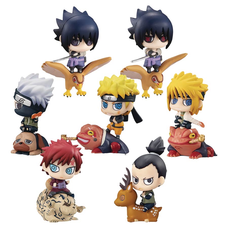 Naruto Petit Chara Land Kuchiyose New Color Mini Figure Set With Gift