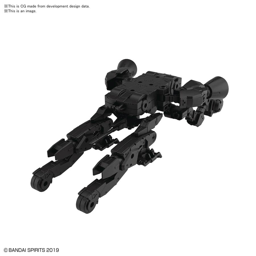 30 Minutes Missions Extended Armament Vehicle 1/144 Kit #EV-08 Space Craft Ver. (Black)