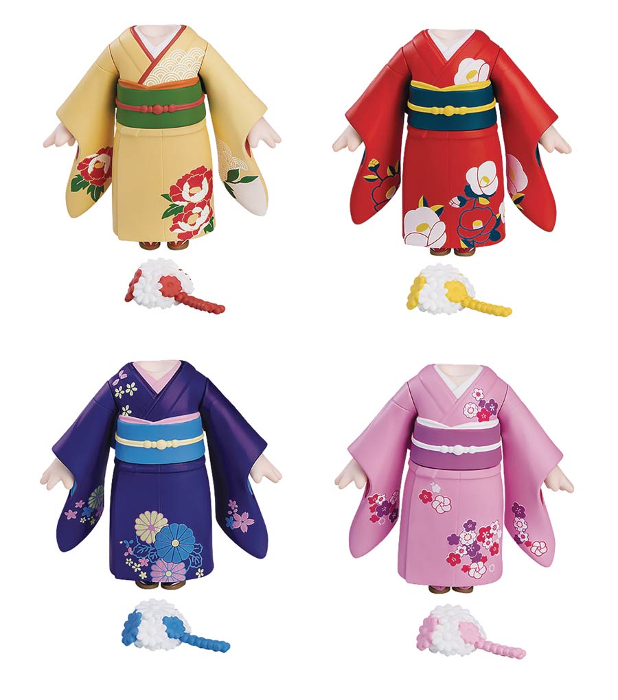 Nendoroid More Dress Up Coming Of Age Day Outfit Furisode Blind Mystery Box 4-Piece Display