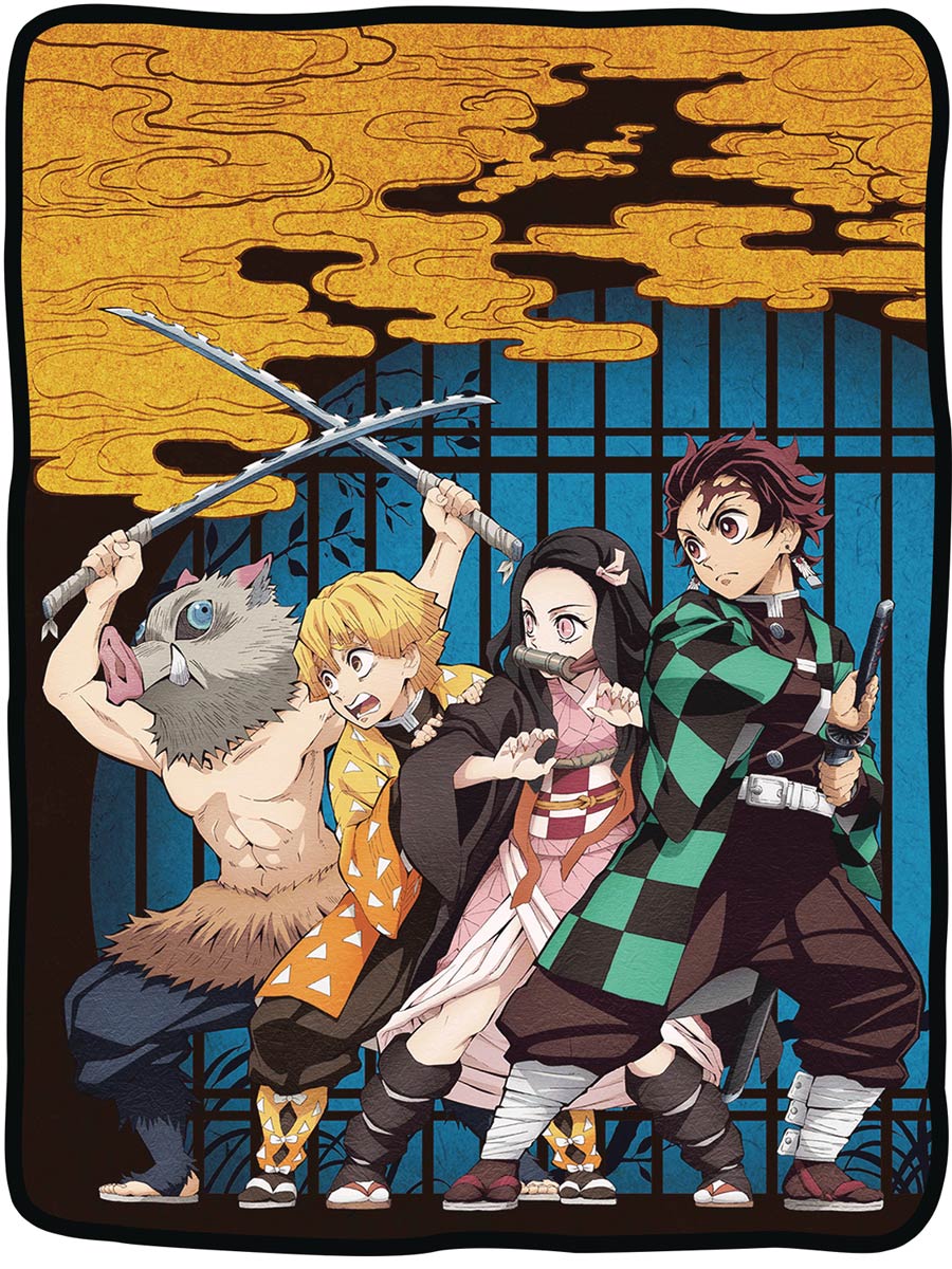 Demon Slayer Kimetsu No Yaiba Character Fleece Blanket