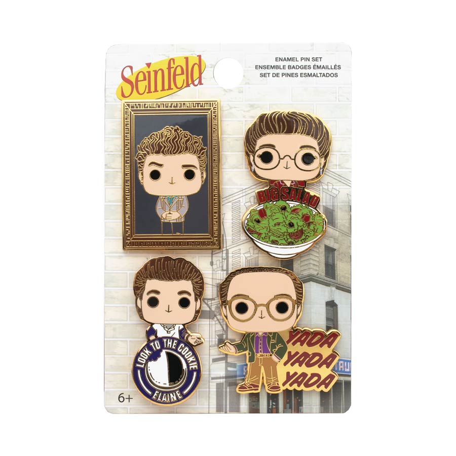 Seinfeld All Character POP Pin 4-Piece Set