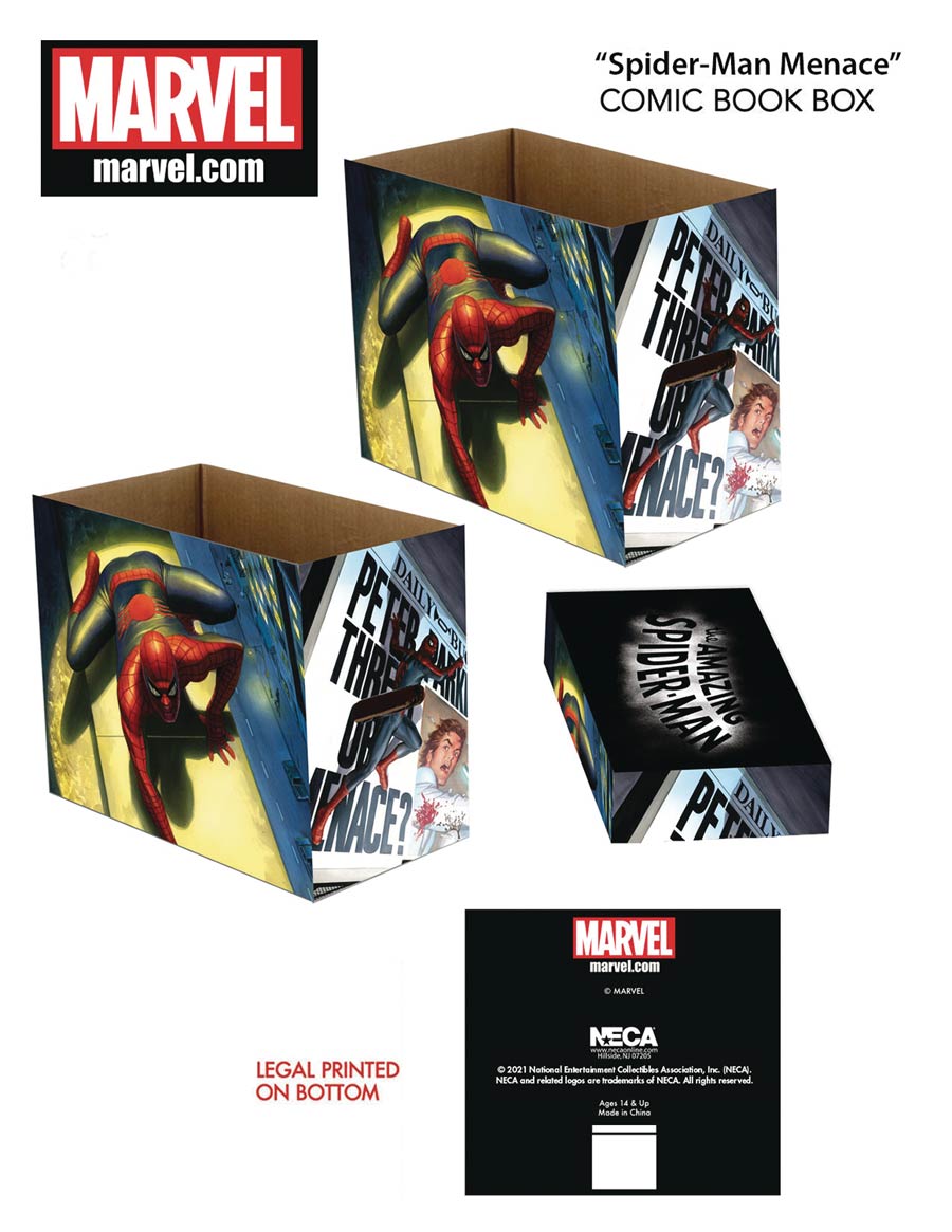 Marvel Spider-Man Menace 5-Pack Short Comic Storage Box