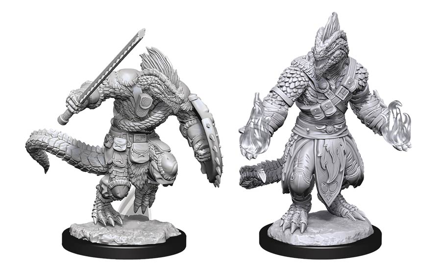 Dungeons & Dragons Nolzars Marvelous Miniature - Lizardfolk Barbarian & Lizardfolk