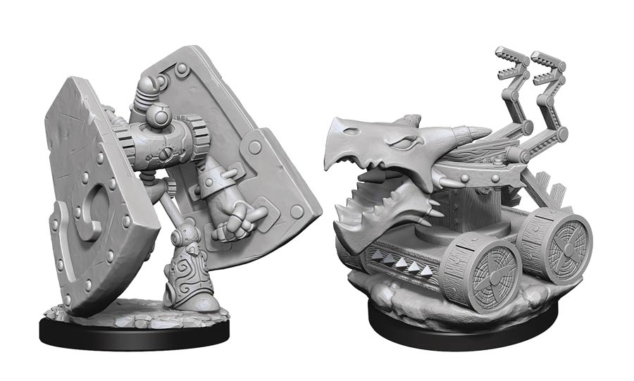 Dungeons & Dragons Nolzars Marvelous Miniature - Stone Defender & Oaken Bolter