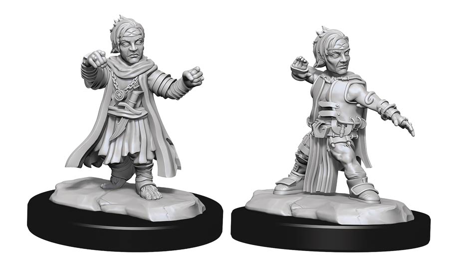 Pathfinder Battles Deep Cuts Miniature - Halfling Monk Male
