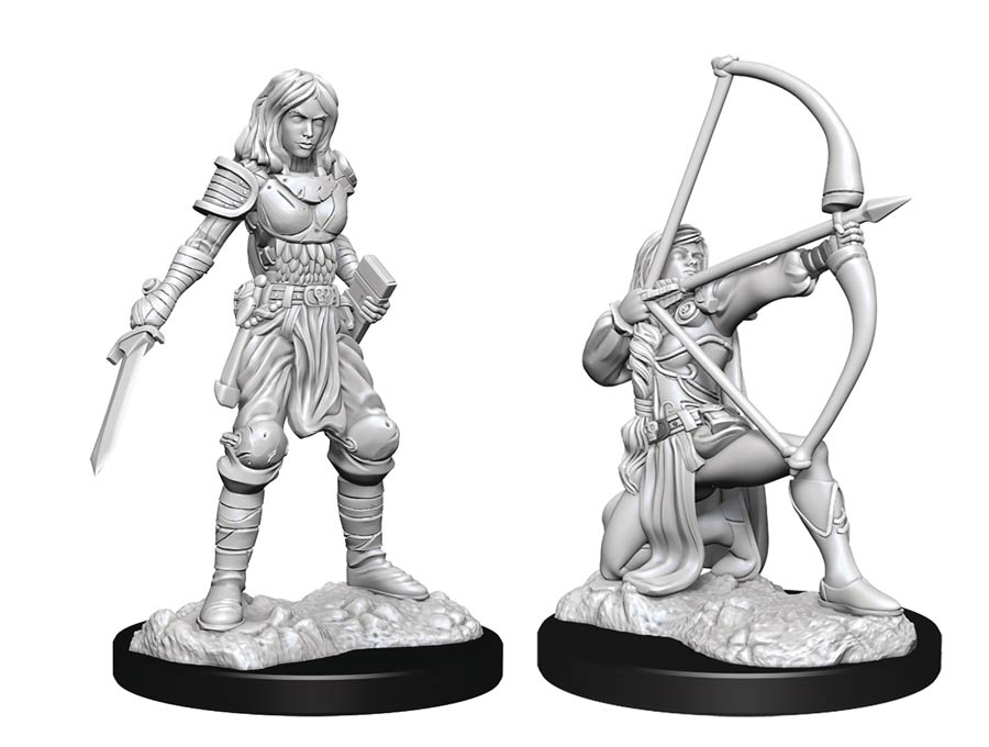 Pathfinder Battles Deep Cuts Miniature - Human Fighter Female