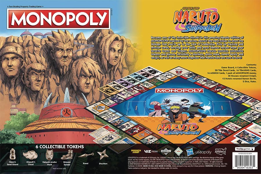 Monopoly Naruto Shippuden Edition Board Game