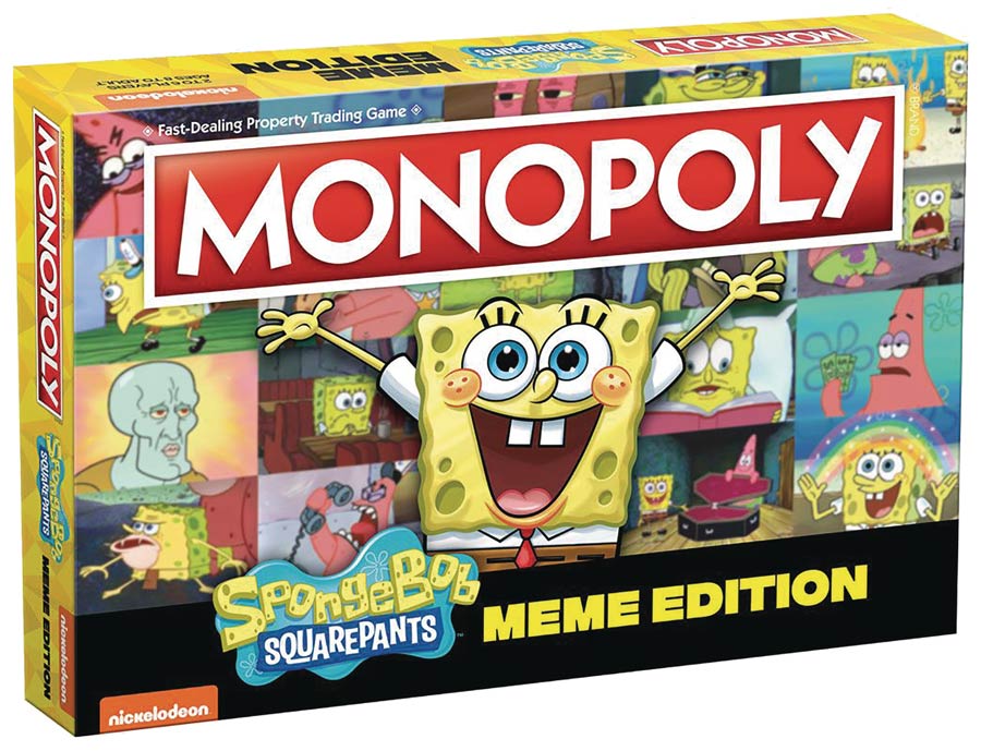 Monopoly SpongeBob SquarePants Meme Edition Board Game