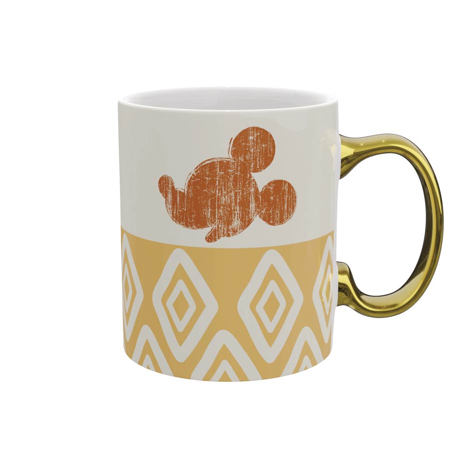Disney Gold Handle 11-Ounce Ceramic Mug - Mickey Mouse