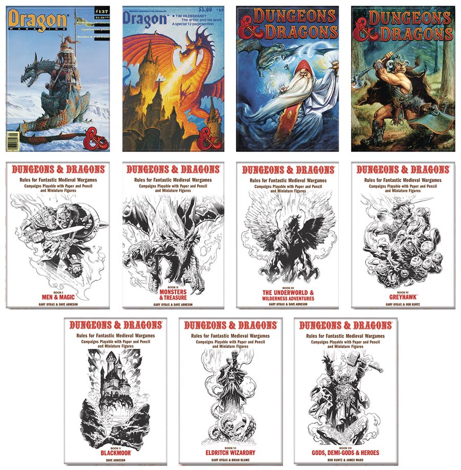 Dungeons & Dragons Book Cover Series 2 Magnet 48-Piece Assortment Case
