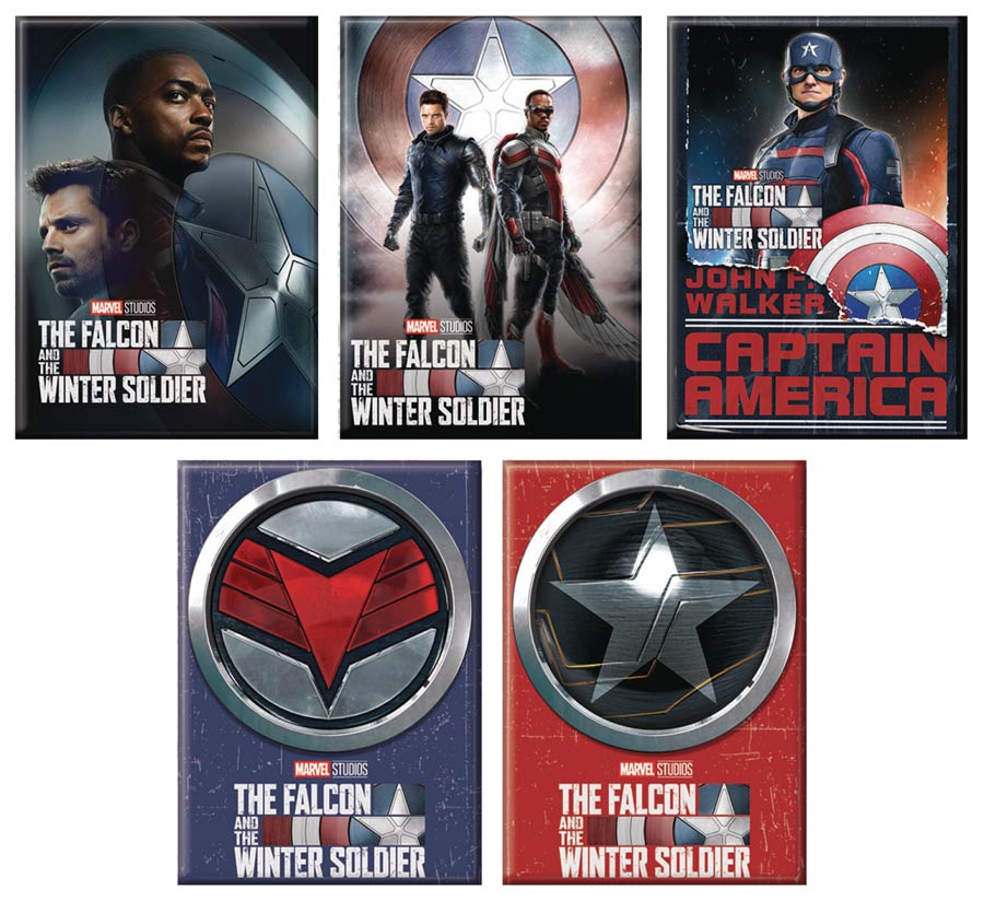Falcon And The Winter Soldier Magnet 36-Piece Assortment Case