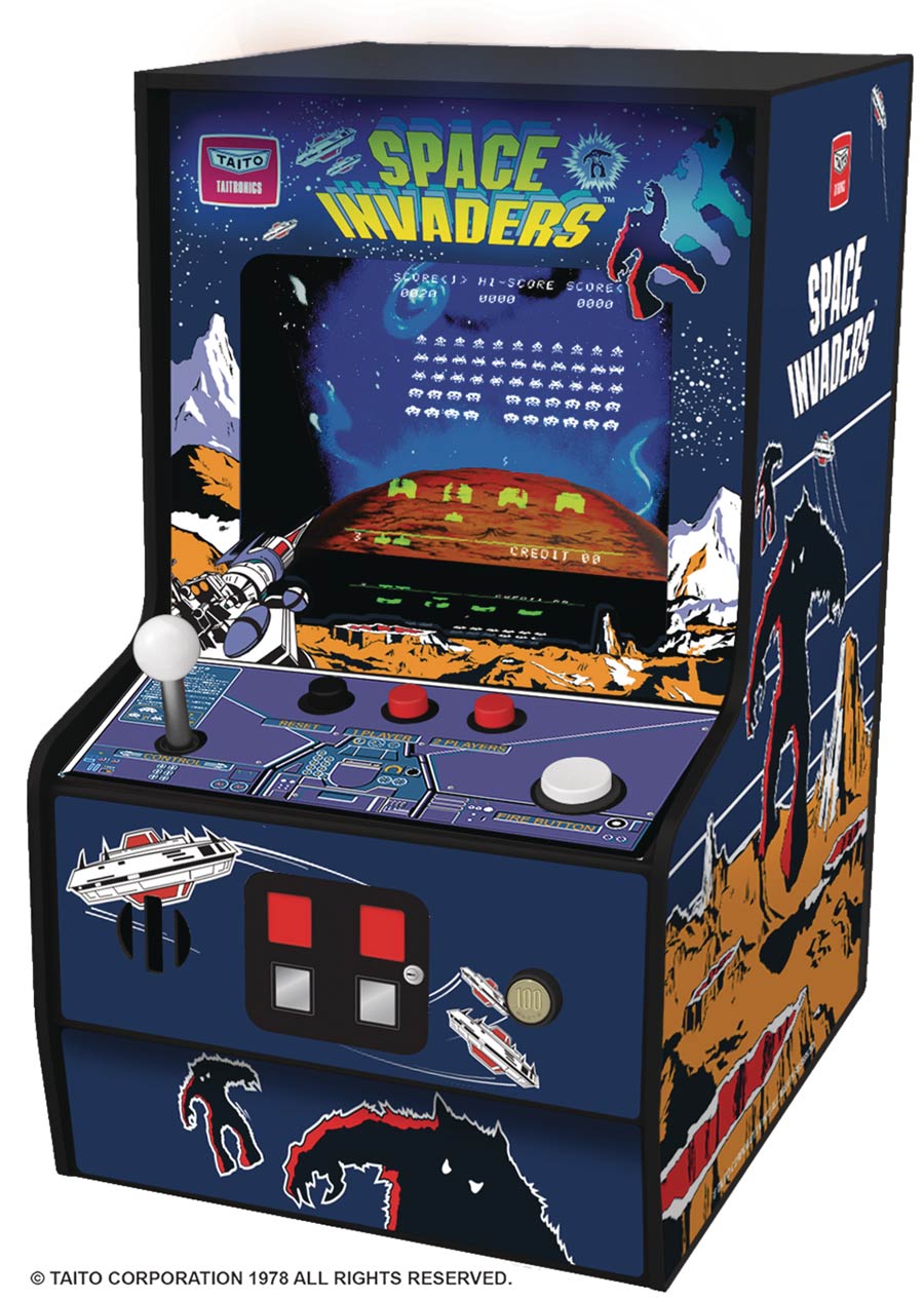Retro Space Invaders 6.75-Inch Micro Arcade Player