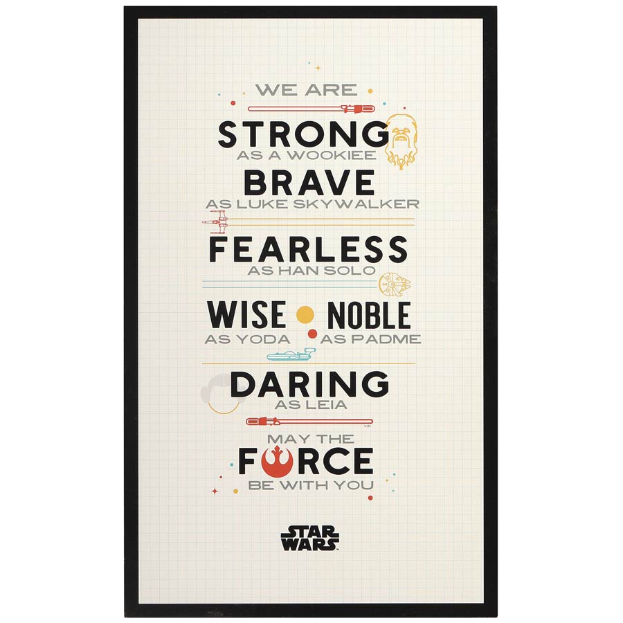 Star Wars Constitution 25-Inch Wood Wall Art