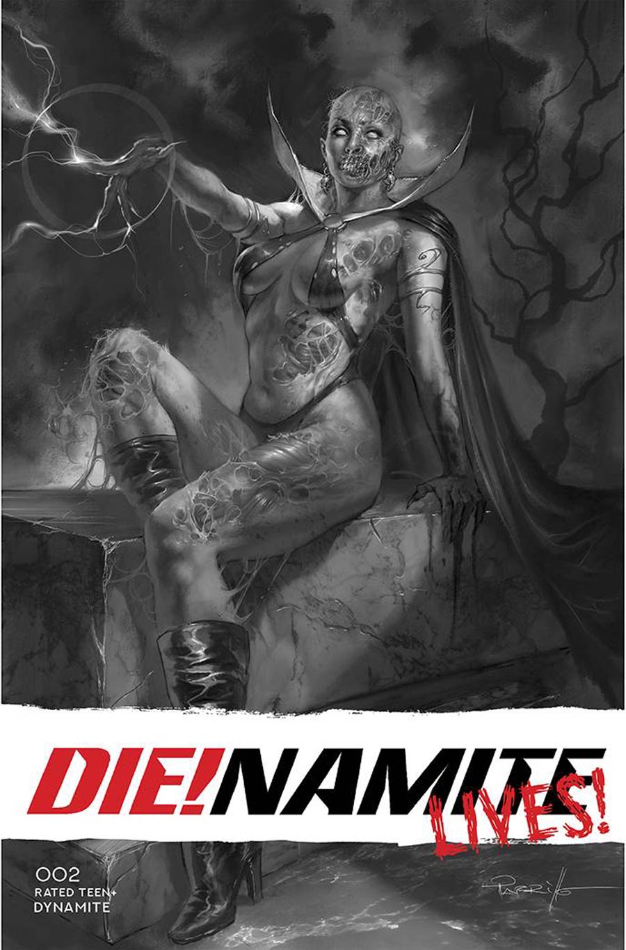 DieNamite Lives #2 Cover K Incentive Lucio Parrillo Line Art Cover