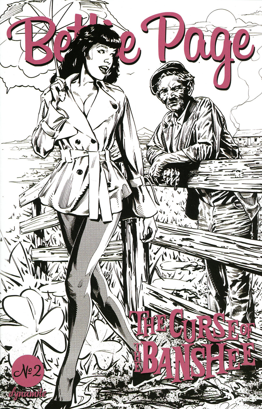 Bettie Page And The Curse Of The Banshee #2 Cover F Incentive Stephen Mooney Pencils Cover