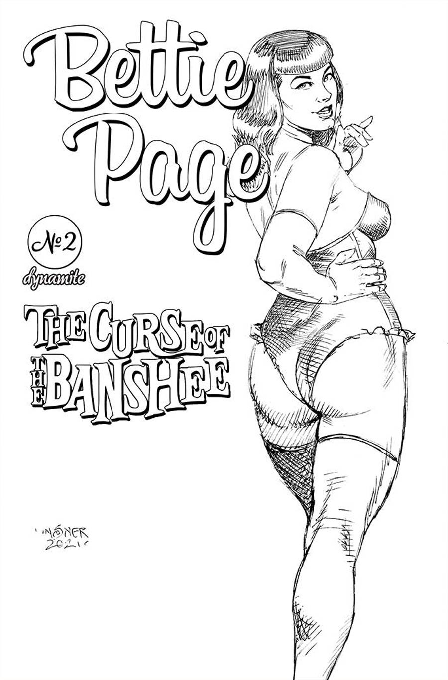Bettie Page And The Curse Of The Banshee #2 Cover H Incentive Joseph Michael Linsner Pencils Cover