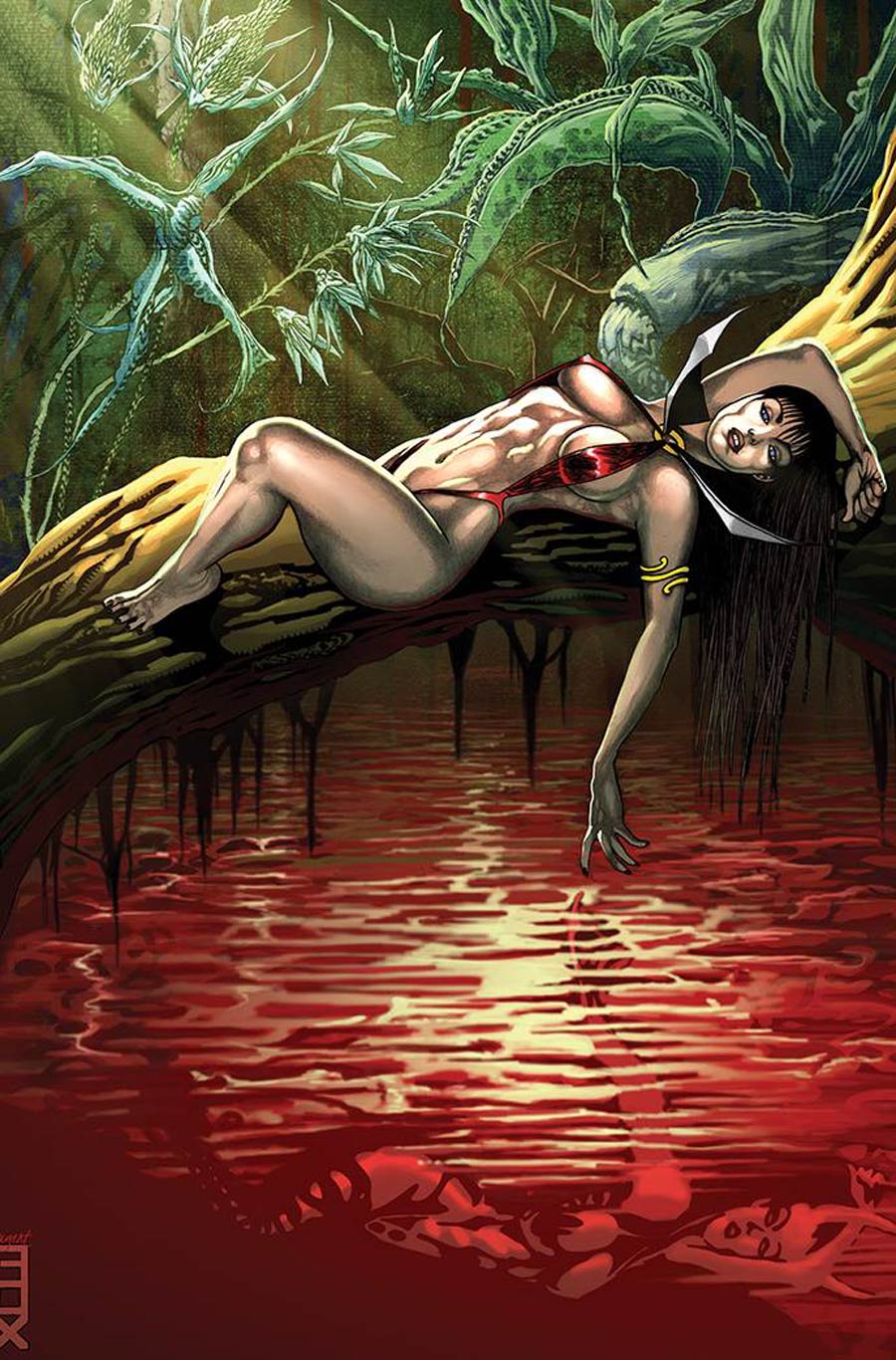 Vampirella vs Purgatori #5 Cover G Incentive Russell Fox Virgin Cover