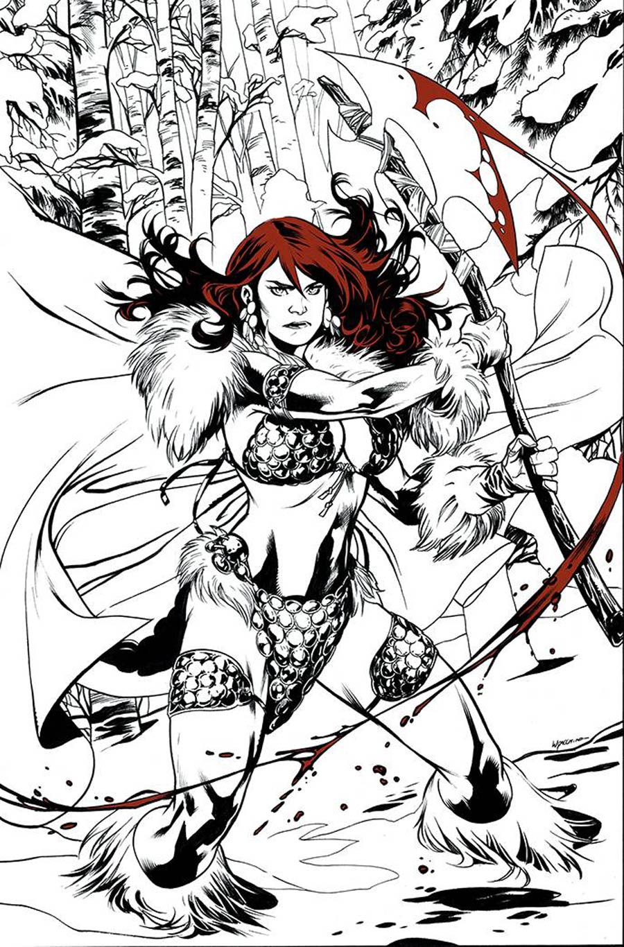 Red Sonja Black White Red #1 Cover M Limited Edition Emanuela Lupacchino Virgin Cover