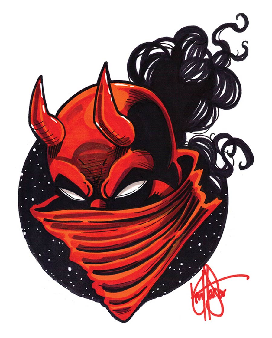 Daredevil Vol 5 #600 Cover U DF With An Elektra Sketch By Ken Haeser