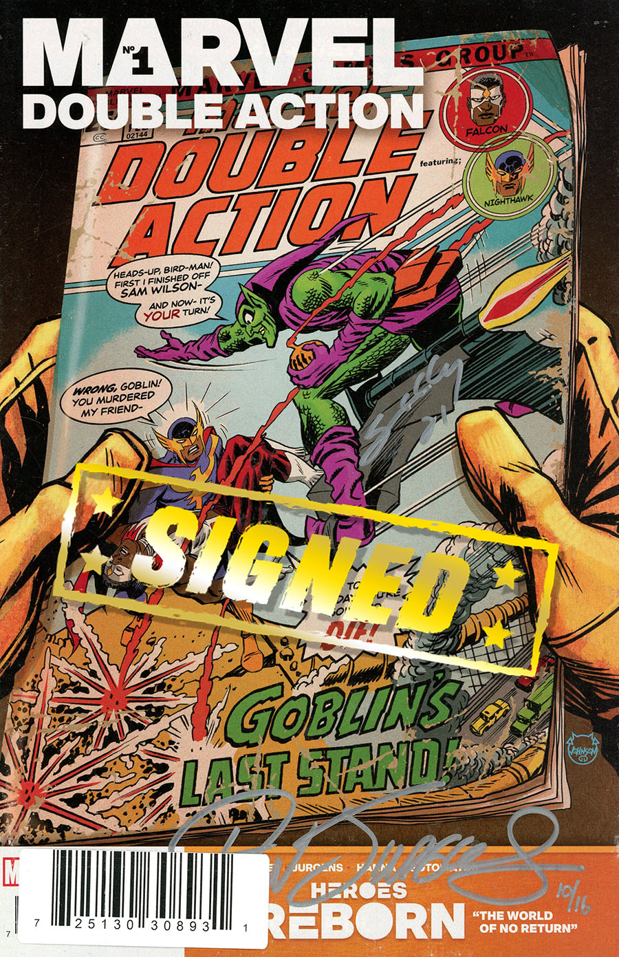 Heroes Reborn Marvel Double Action #1 (One Shot) Cover E DF Ultra-Limited Edition Signed By Tim Seeley & Dan Jurgens