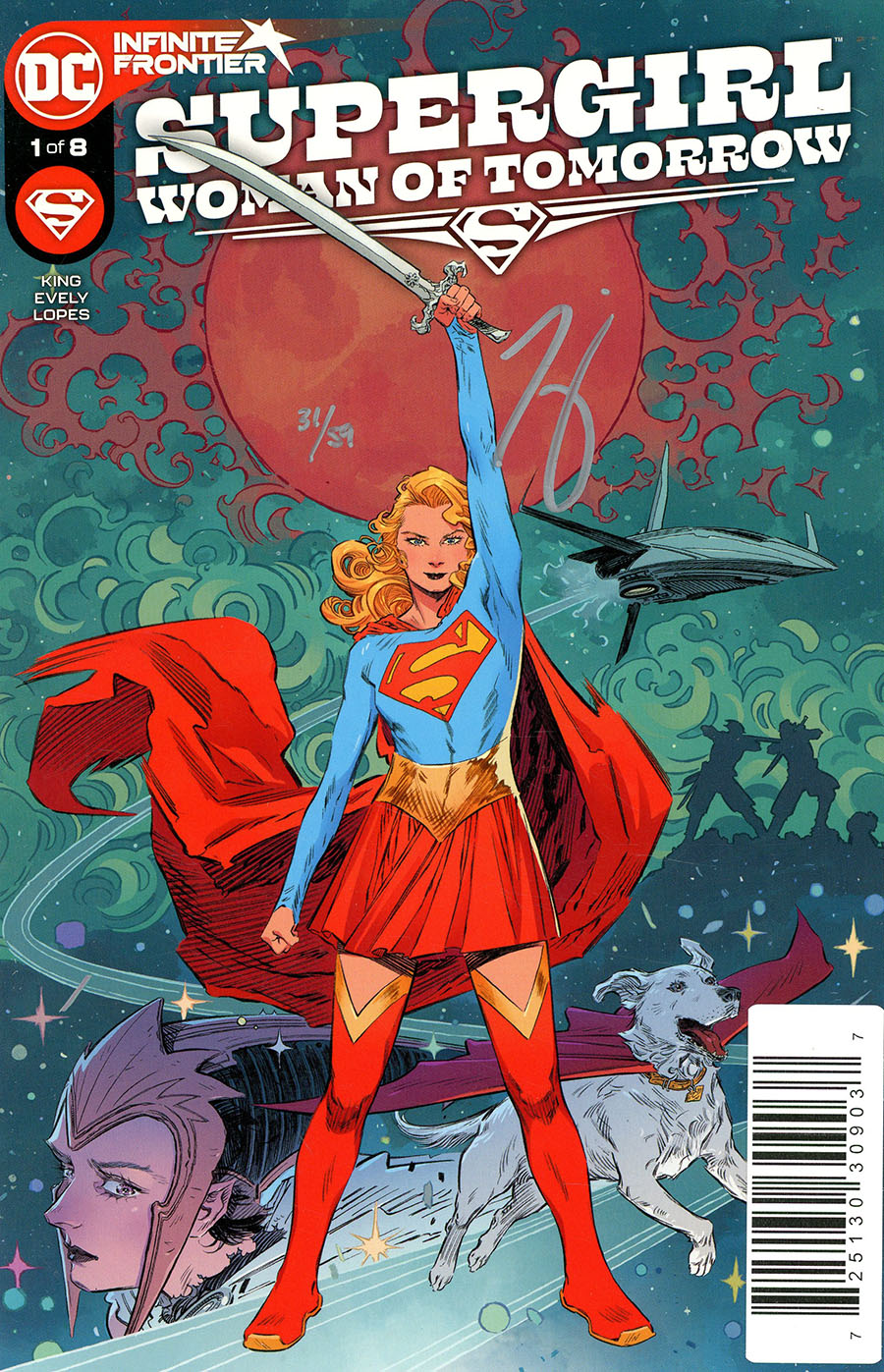 Supergirl Woman Of Tomorrow #1 Cover D DF Signed By Tom King