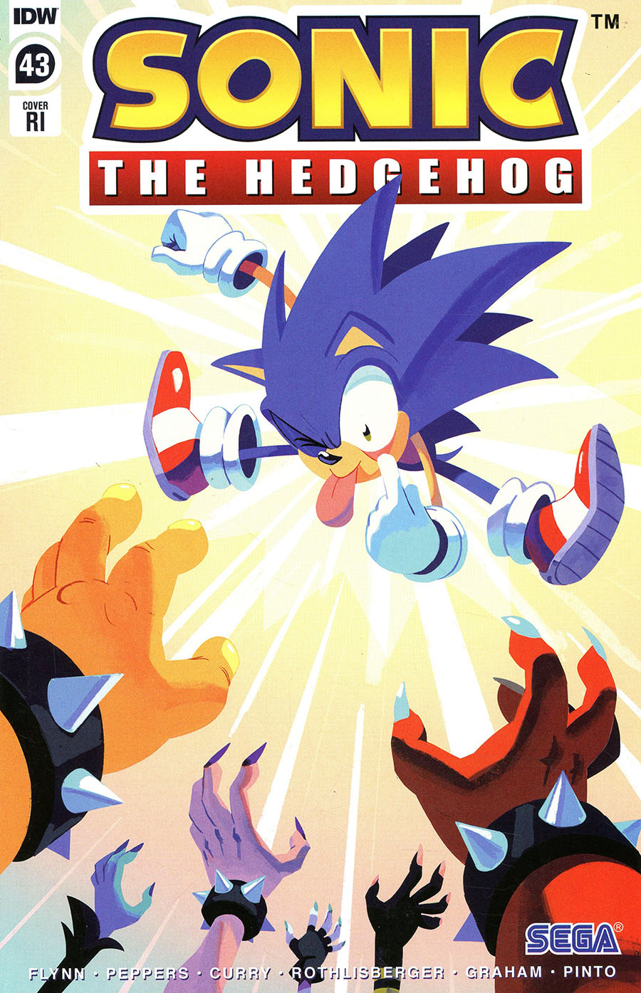 Sonic The Hedgehog Vol 3 #43 Cover C Incentive Nathalie Fourdraine Variant Cover