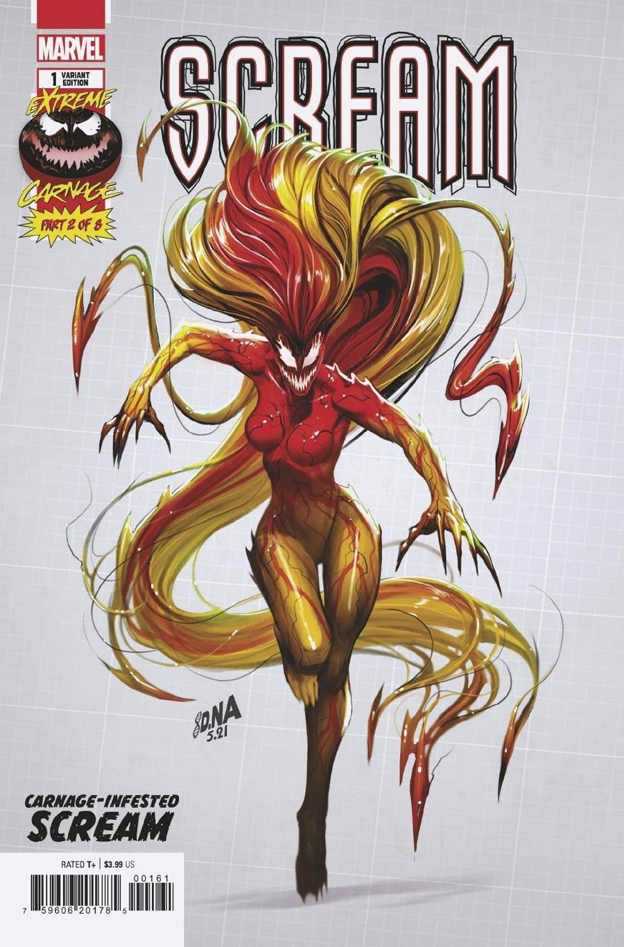 Extreme Carnage Scream #1 (One Shot) Cover D Incentive David Nakayama Design Variant Cover