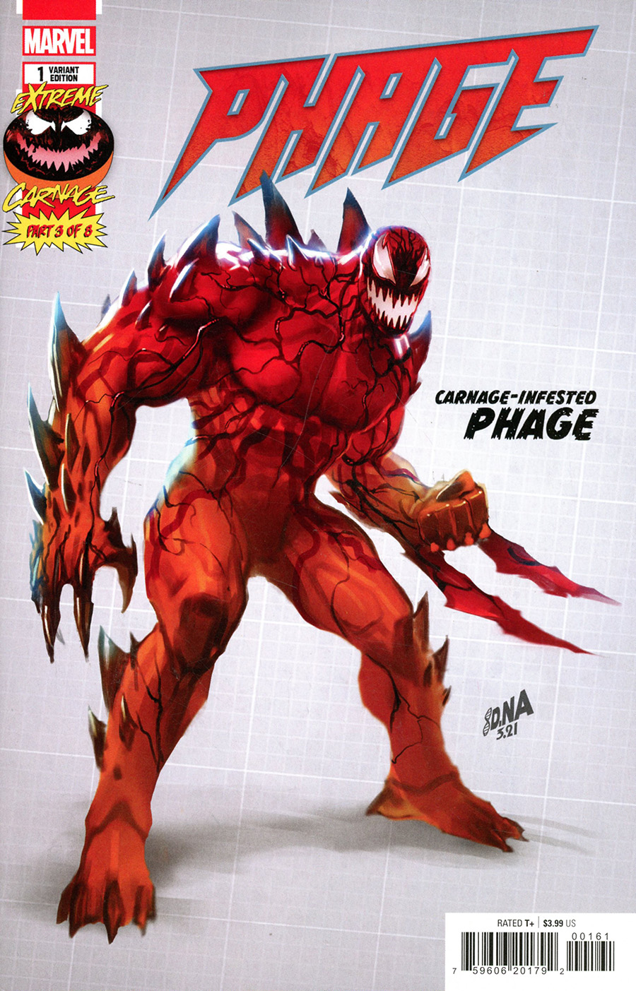 Extreme Carnage Phage #1 (One Shot) Cover D Incentive David Nakayama Design Variant Cover