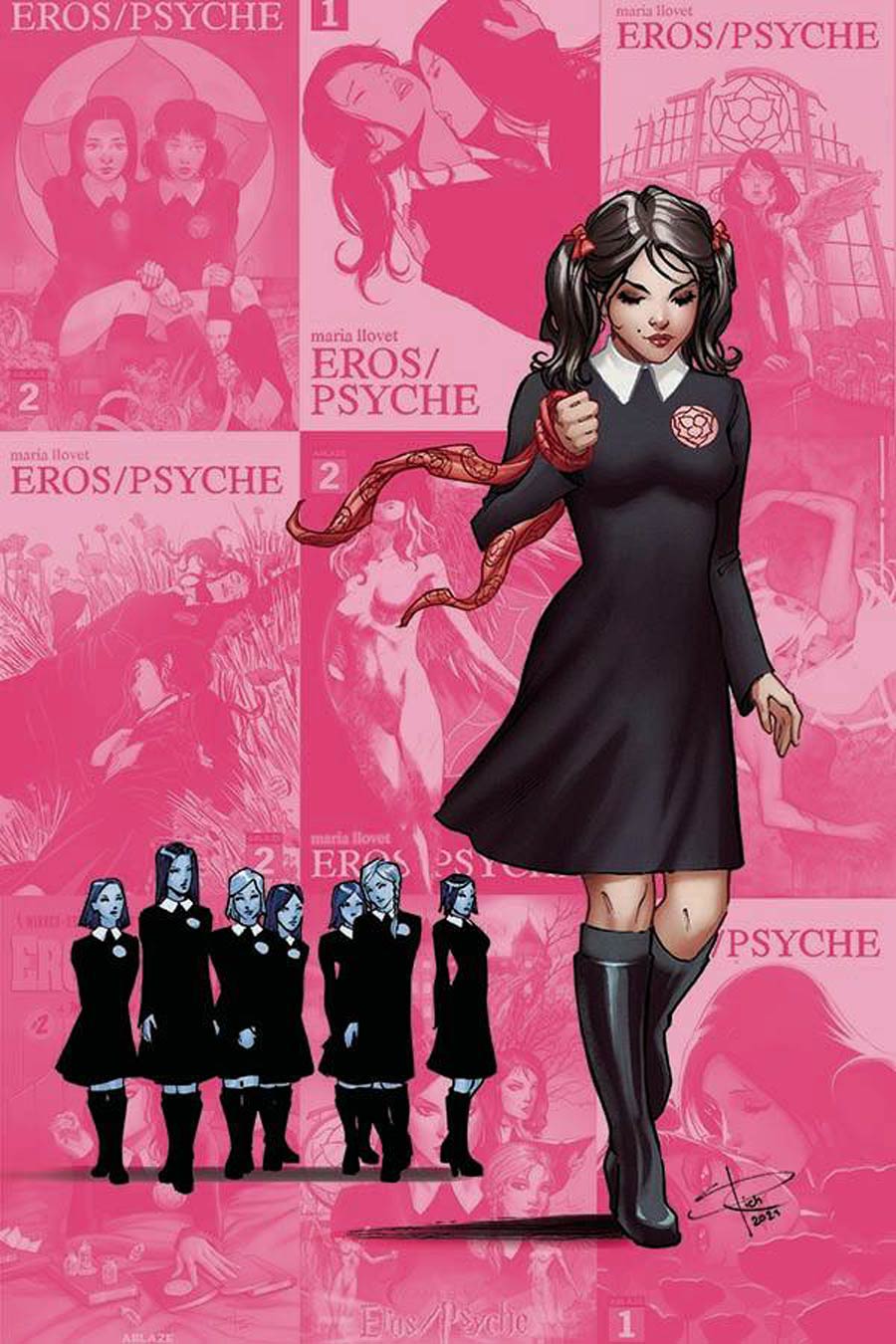 Maria Llovets Eros Psyche #5 Cover G Incentive Sabine Rich X-Men 138 Parody Virgin Cover