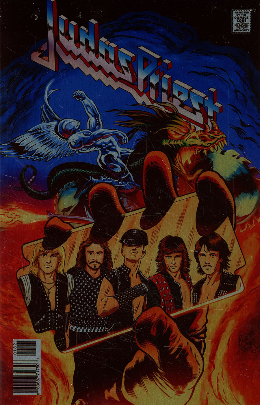 Rock & Roll Biographies Judas Priest #1 (One Shot) Cover B Incentive Victor Moya Metal Variant Cover