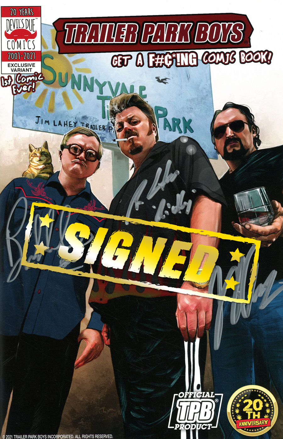Trailer Park Boys Get A F***ing Comic Book #1 Cover E Incentive Foil-Stamped Variant Cover