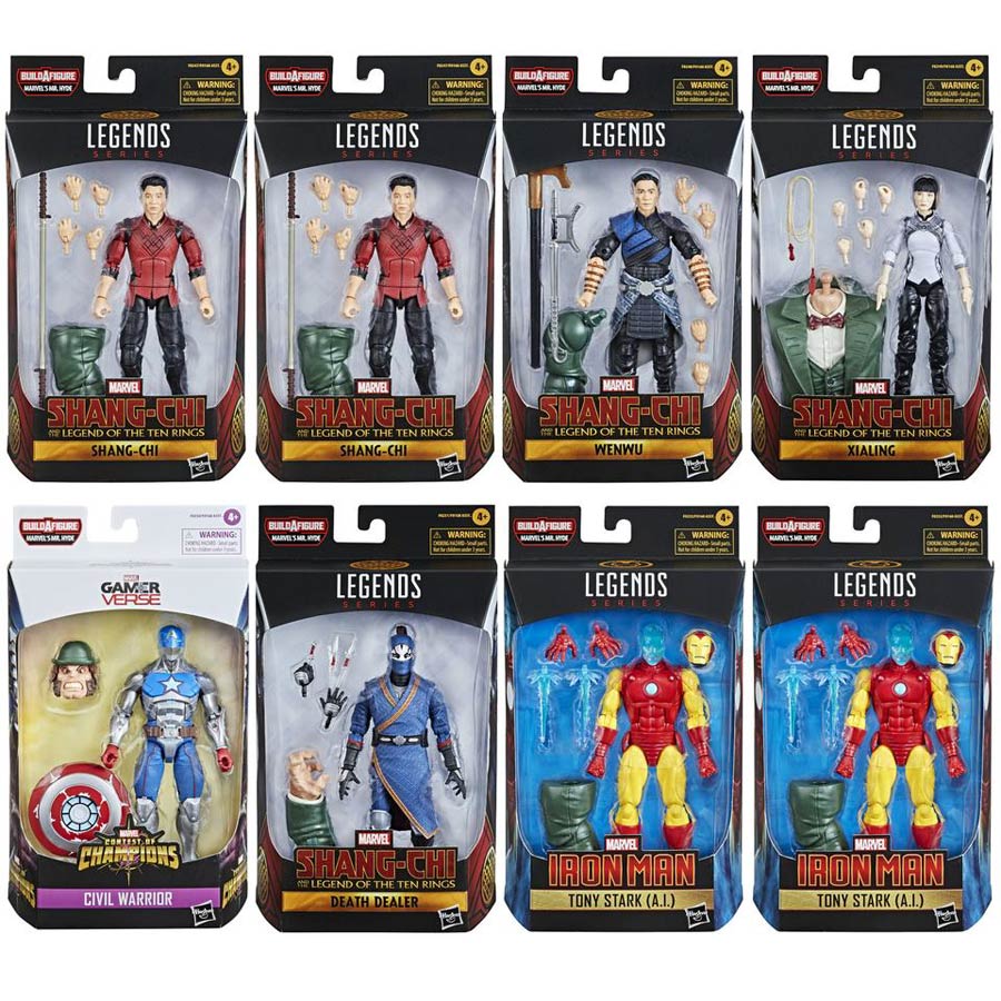 Marvel Shang-Chi Legends 2021 6-inch Action Figure Assortment Case of 8 Figures
