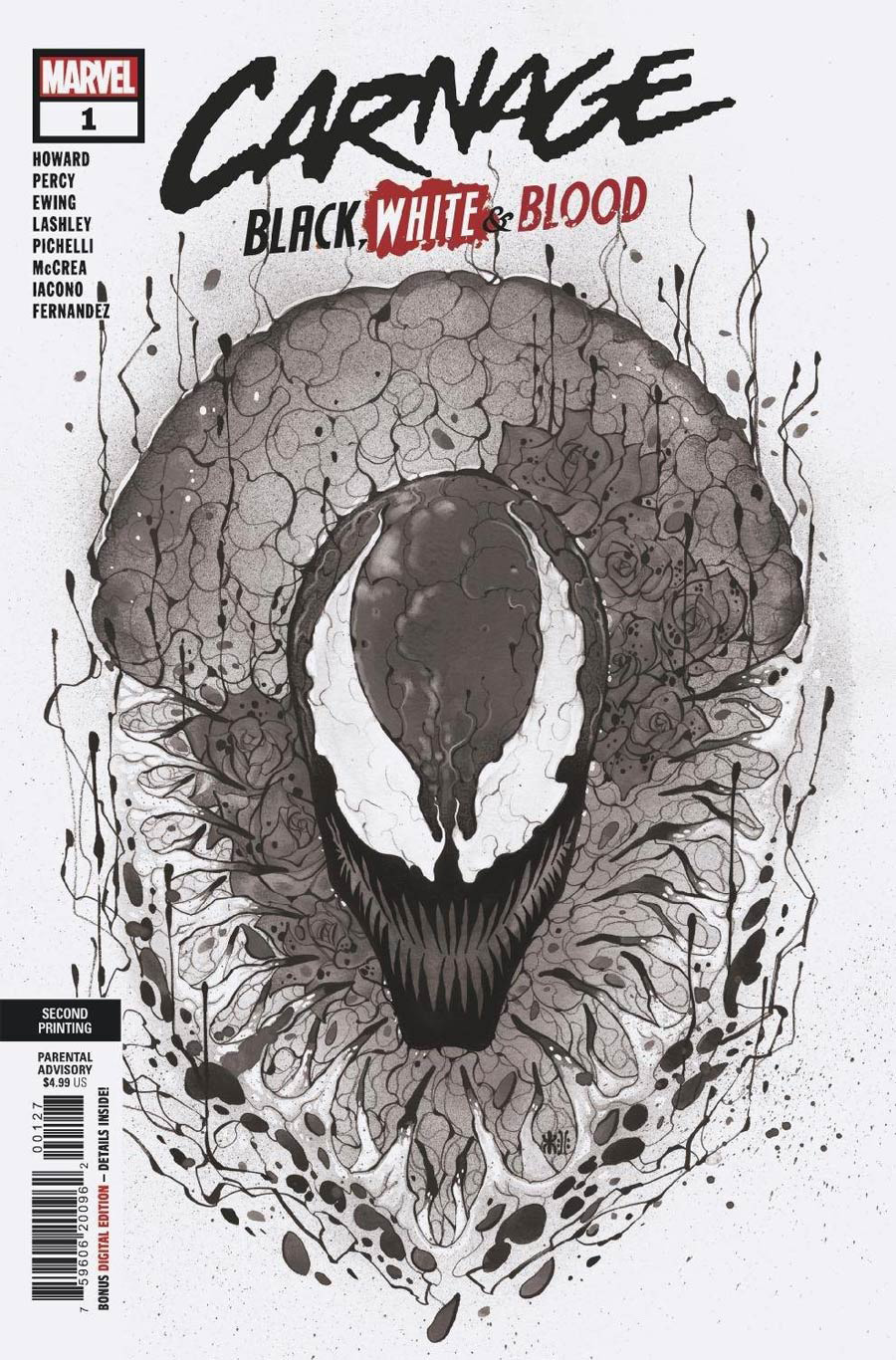 Carnage Black White & Blood #1 Cover L 2nd Ptg Incentive Peach Momoko Variant Cover