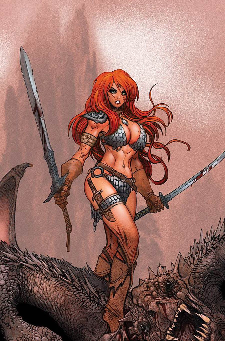 Invincible Red Sonja #1 Cover M Incentive Moritat Virgin Cover