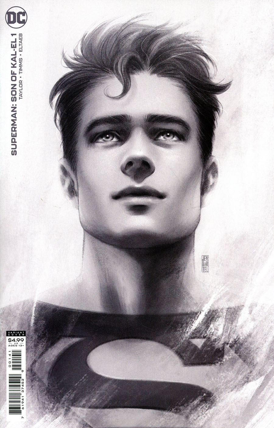 Superman Son Of Kal-El #1 Cover D Incentive Jen Bartel Headshot Card Stock Variant Cover