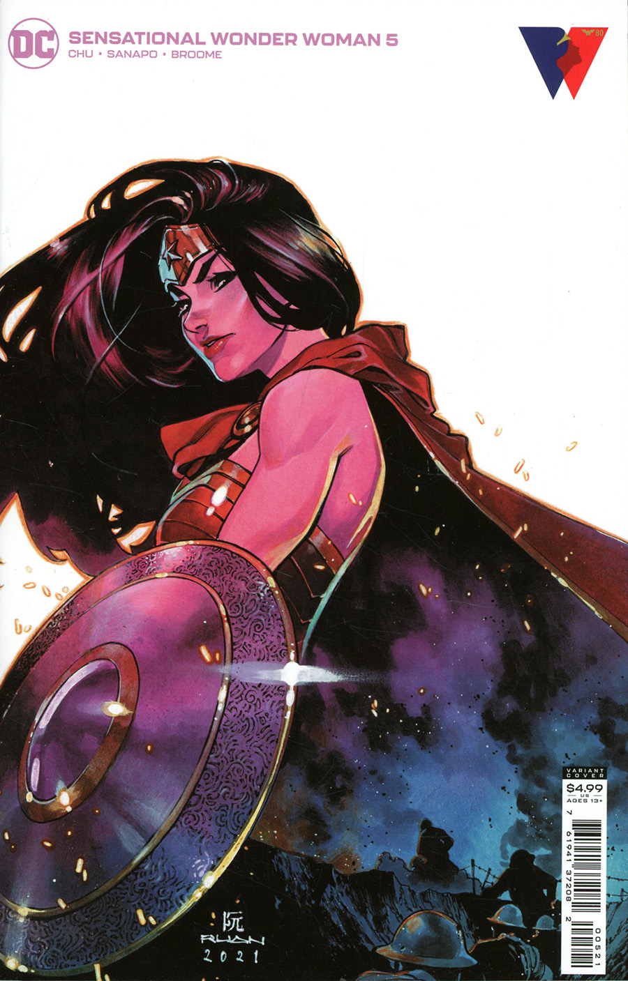 Sensational Wonder Woman #5 Cover B Variant Dike Ruan Card Stock Cover