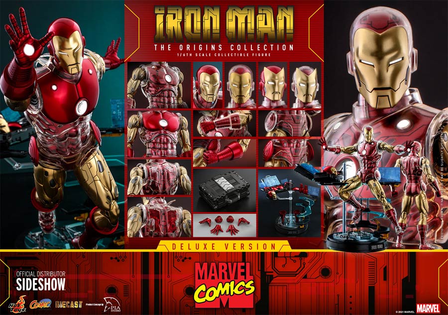 Marvel Comics The Origins Collection Iron Man Deluxe Sixth Scale Figure