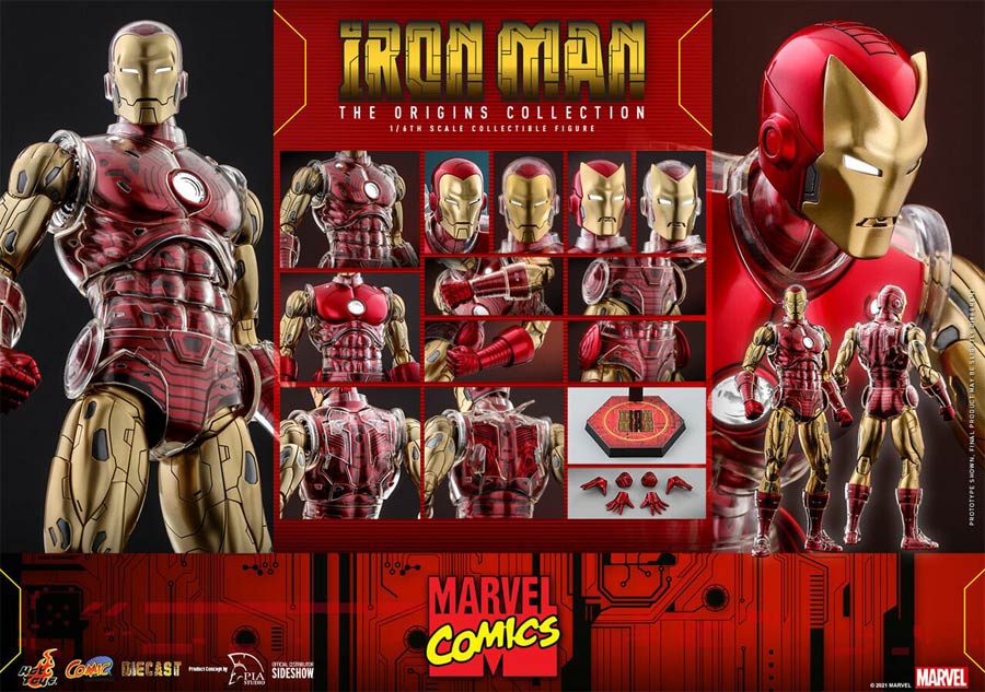 Marvel Comics The Origins Collection Iron Man Sixth Scale Figure
