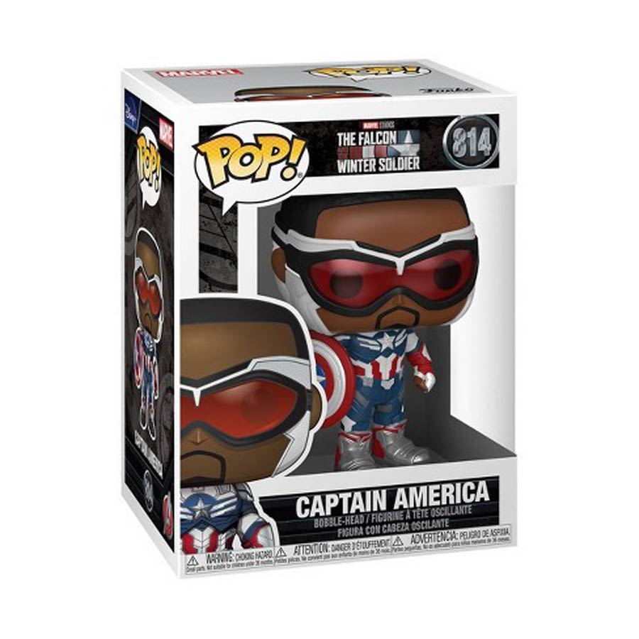 POP Marvel 814 The Falcon And Winter Soldier Captain America Vinyl Bobble Head