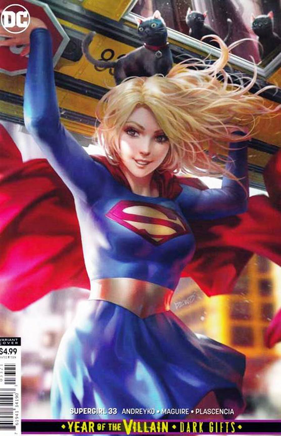 Supergirl Vol 7 #33 Cover D Recalled Edition Year Of The Villain Dark Gifts On The Bottom Of The Cover