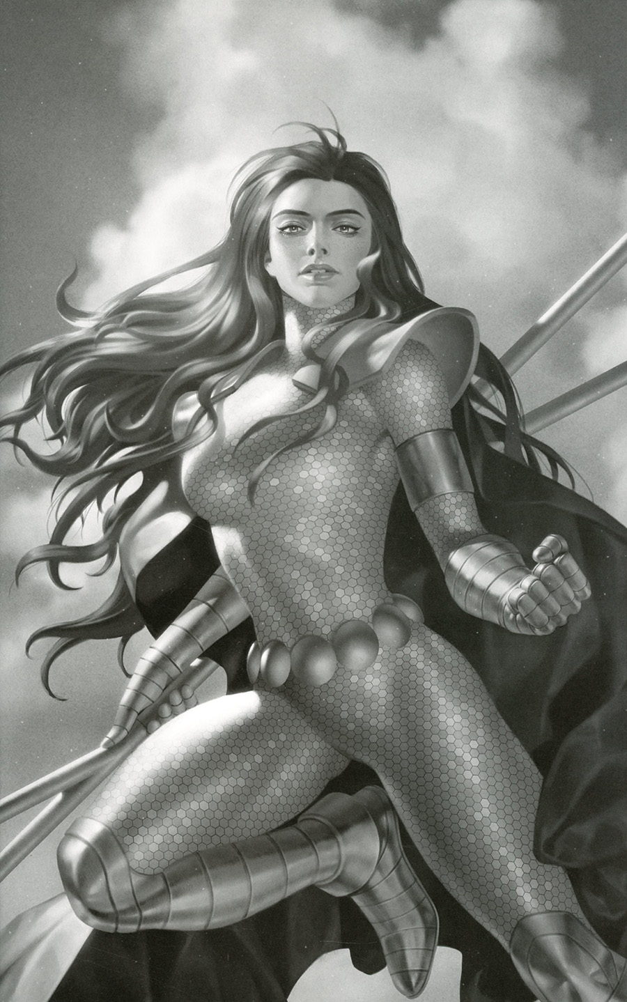 Red Sonja The Superpowers #5 Cover K Incentive Junggeun Yoon Black & White Virgin Cover