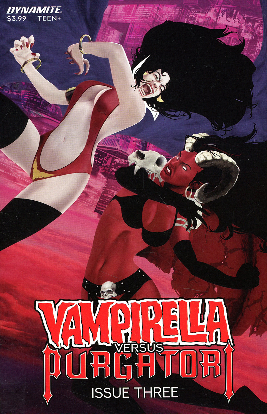 Vampirella vs Purgatori #3 Cover G Variant Daniel Maine Premium Cover
