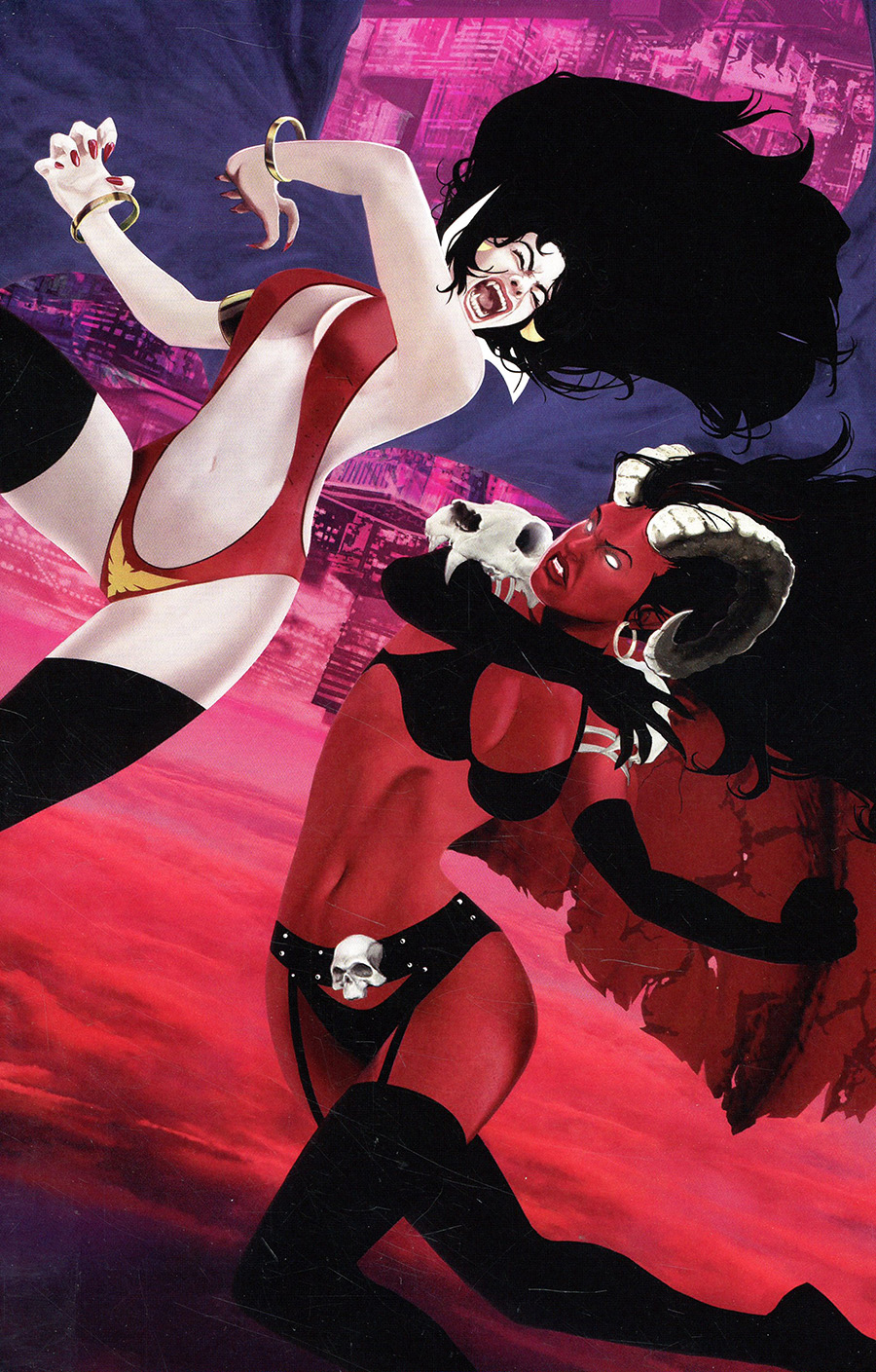 Vampirella vs Purgatori #3 Cover I Variant Daniel Maine Virgin Cover