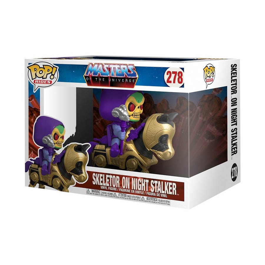 POP Rides Masters Of The Universe Skeletor With Night Stalker Vinyl Figure