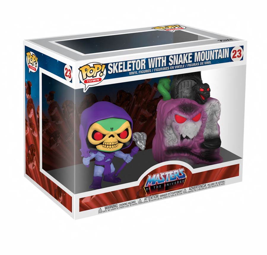 POP Town Masters Of The Universe Snake Mountain With Skeletor Vinyl Figure