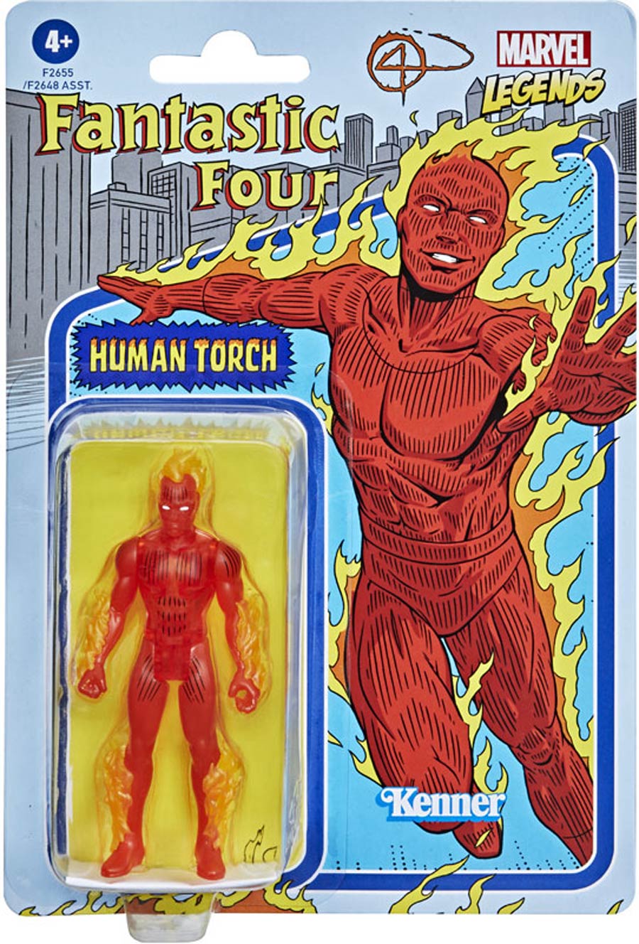 Marvel Vintage Series 2021 3.75-Inch Action Figure - Human Torch