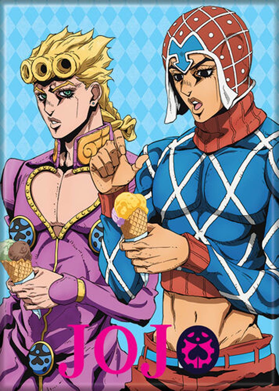 JoJos Bizarre Adventure Photo Magnet 2.5x3.5-Inch - JoJo Season 4 Mista And Giorno (73907JJ)