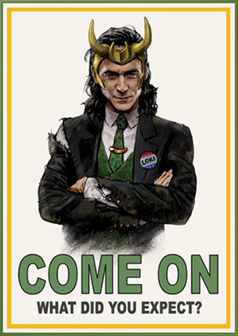Marvel Comics Photo Magnet 2.5x3.5-Inch - Loki Come On (73931MV)